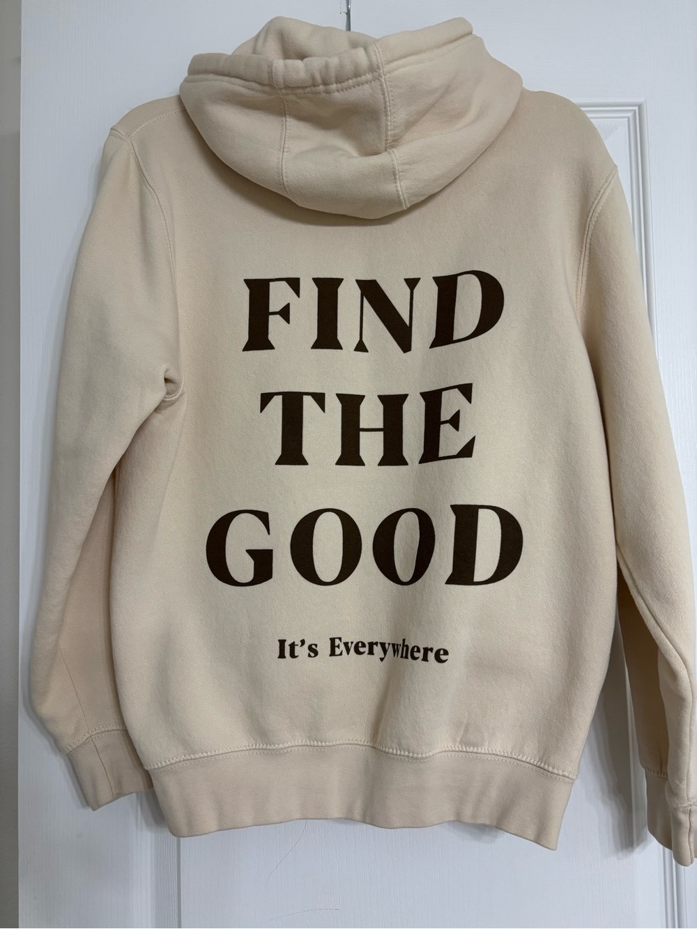 Find The Good Cream Graphic Hoodie